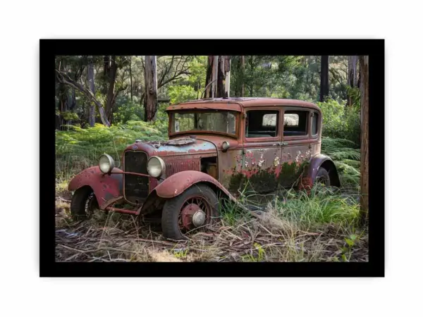 Vinatge Car Framed Print - Image 3