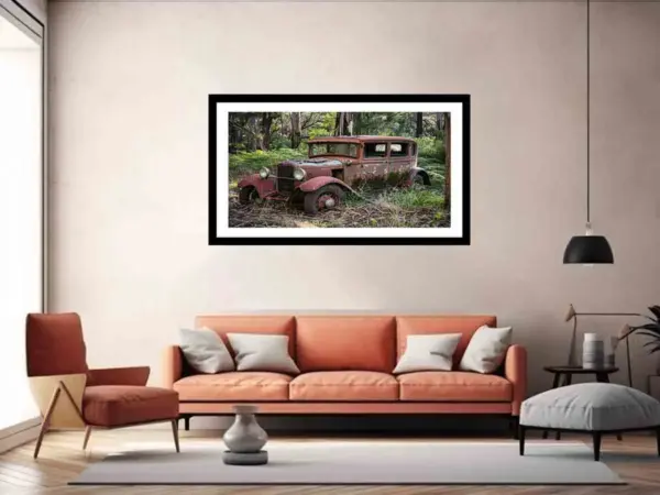 Vinatge Car Framed Print - Image 5