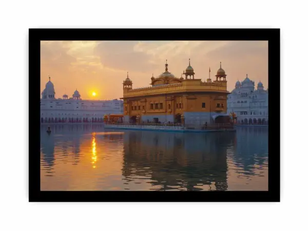 Golden Temple Frame Art - Image 3