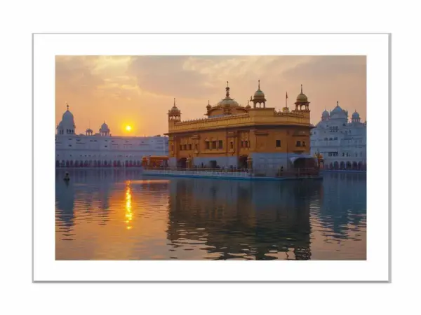 Golden Temple Frame Art - Image 4