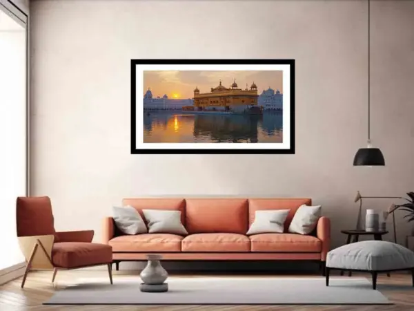 Golden Temple Frame Art - Image 5