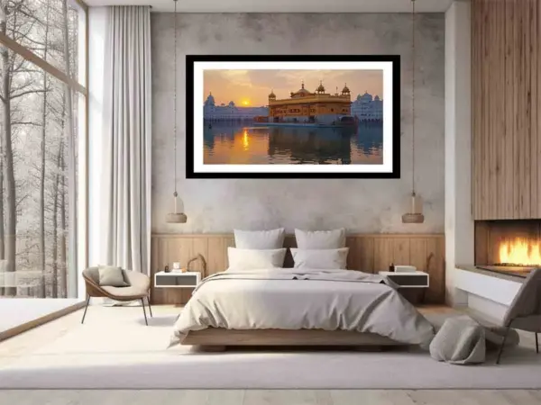 Golden Temple Frame Art - Image 6