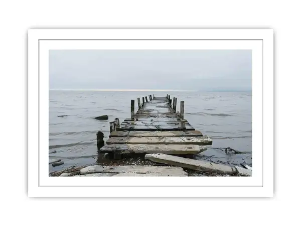 Broken Jetty Framed Print - Image 2