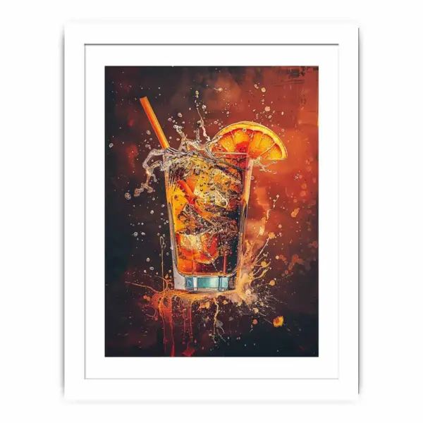 Whiskey Glass Framed Print - Image 2