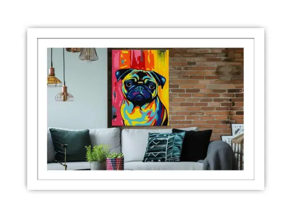 Pug Dog Framed Print - Image 2