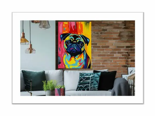 Pug Dog Framed Print - Image 4