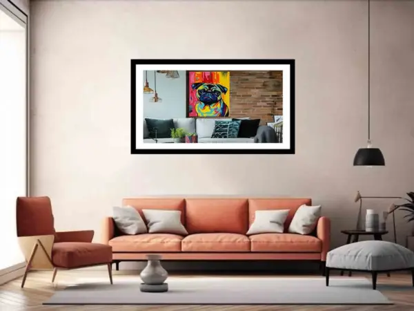 Pug Dog Framed Print - Image 5