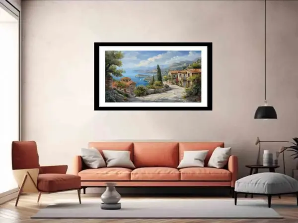 Greek Village Framed Framed Print - Image 4