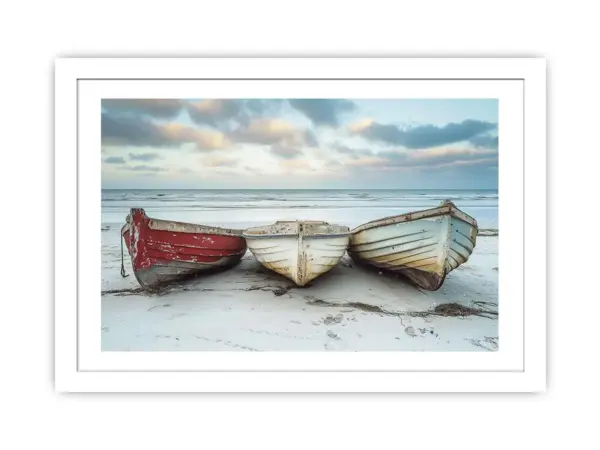Three Boats Framed print - Image 2
