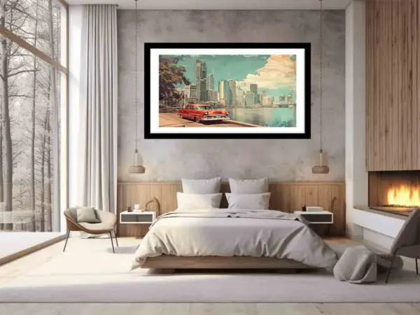 Brisbane City Vintage Framed Print - Image 6