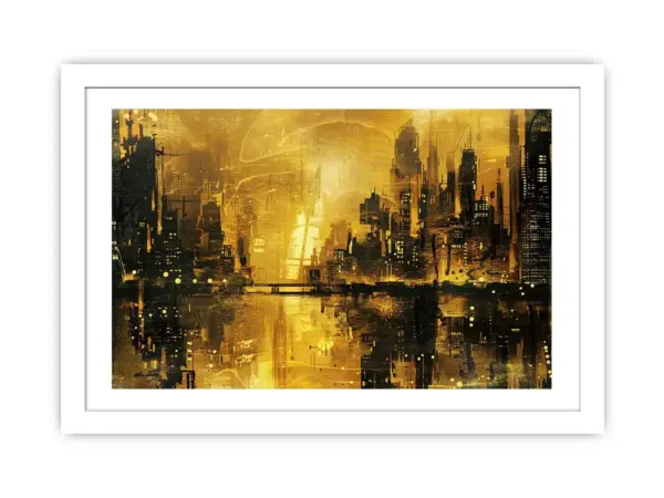 Gold Coast City Art Framed Print - Image 2