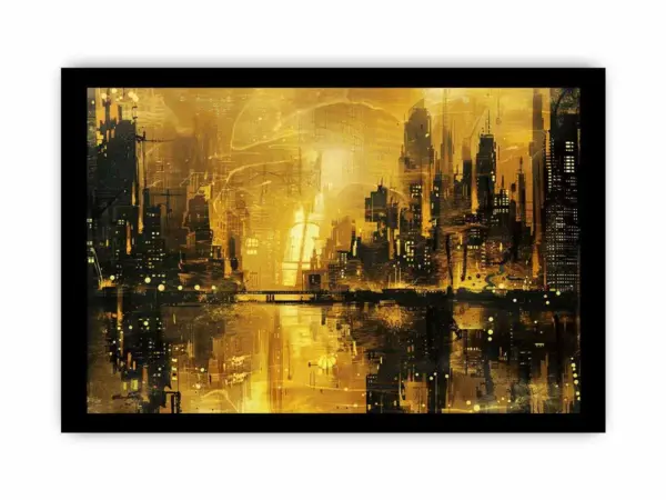 Gold Coast City Art Framed Print - Image 3