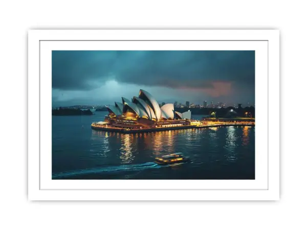 Opera House Black and white Framed Print - Image 2