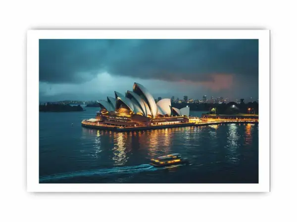 Opera House Black and white Framed Print - Image 4