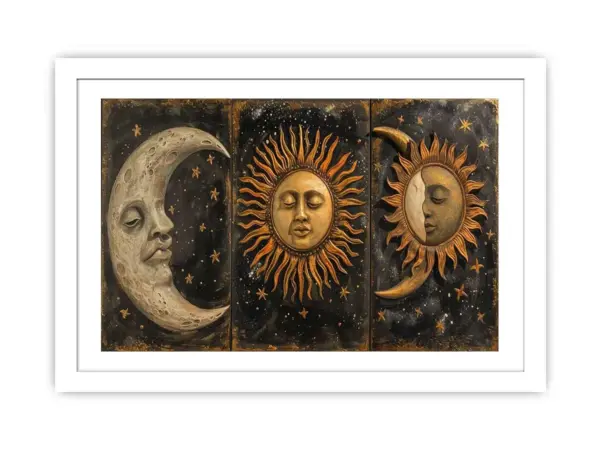 Sun Moon Framed Print Art - Image 2