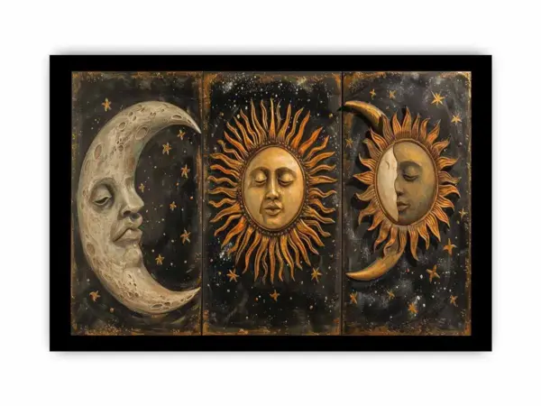 Sun Moon Framed Print Art - Image 3