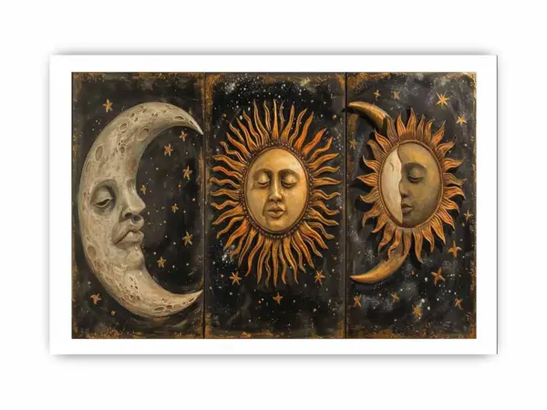 Sun Moon Framed Print Art - Image 5