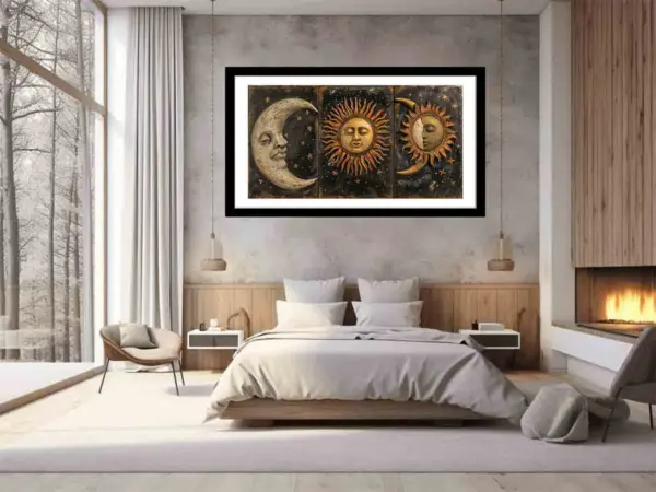 Sun Moon Framed Print Art - Image 6