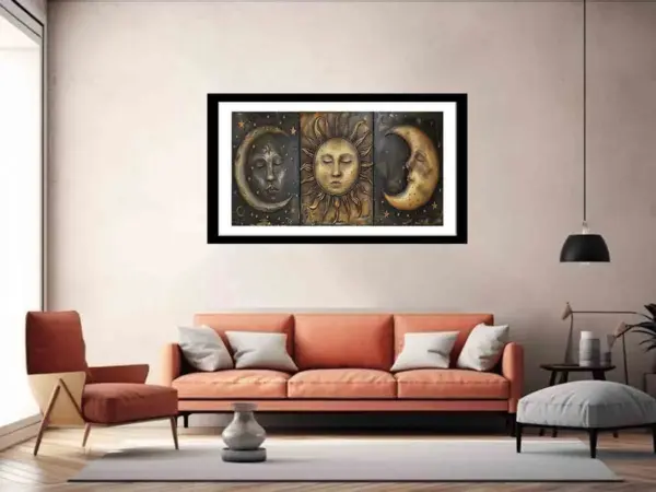 Sun Moon Framed Print Framed print - Image 5