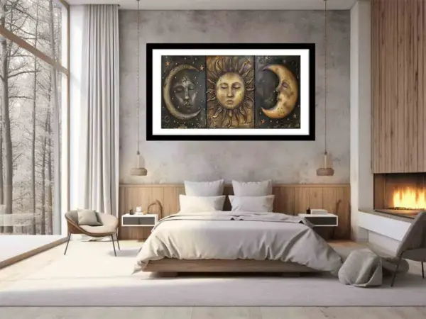 Sun Moon Framed Print Framed print - Image 6