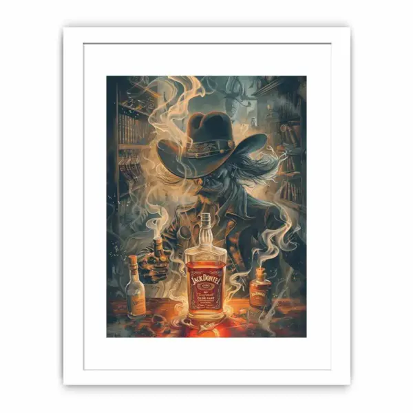 vintage whiskey Framed Print - Image 2