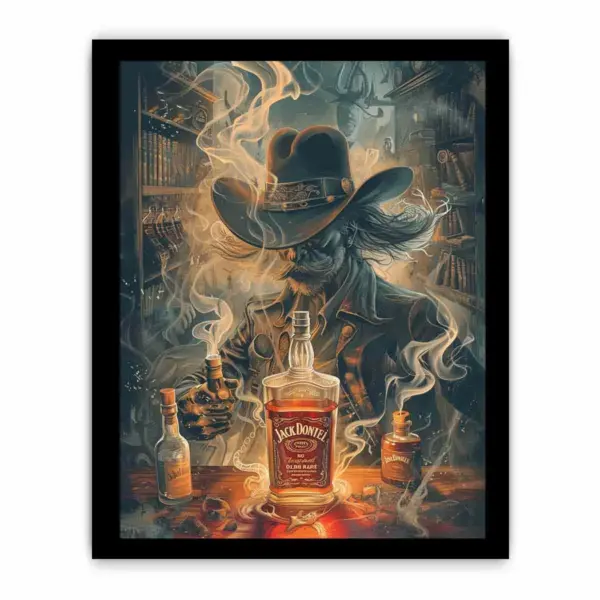 vintage whiskey Framed Print - Image 3