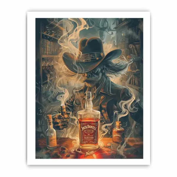 vintage whiskey Framed Print - Image 4