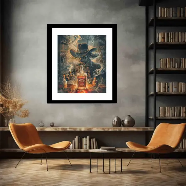 vintage whiskey Framed Print - Image 5