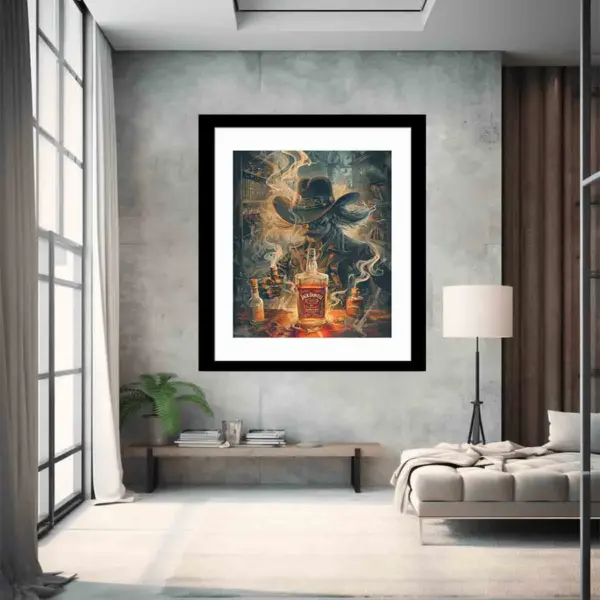vintage whiskey Framed Print - Image 6