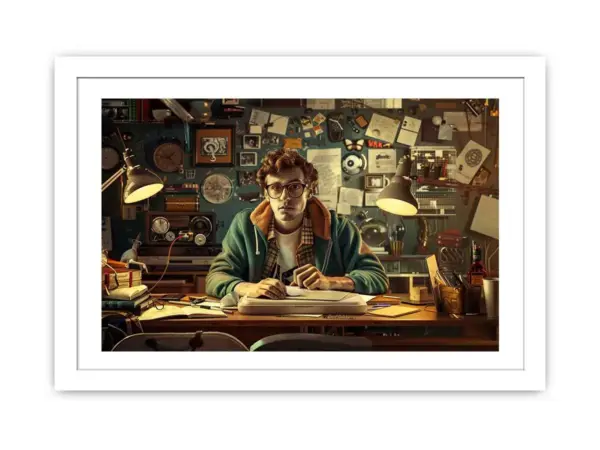 Genius at Work Framed Print - Image 2