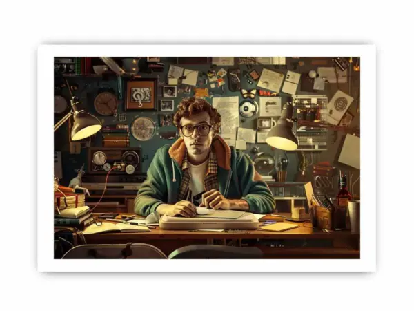 Genius at Work Framed Print - Image 4