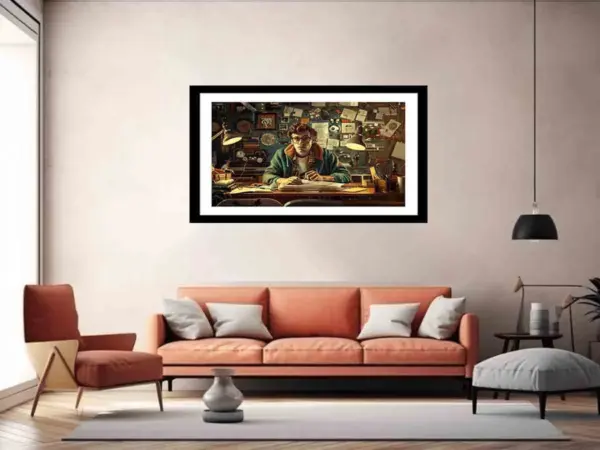 Genius at Work Framed Print - Image 5