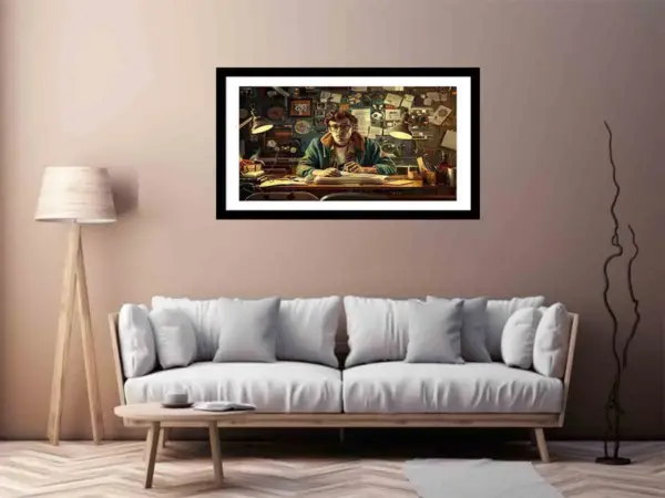 Genius at Work Framed Print - Image 6