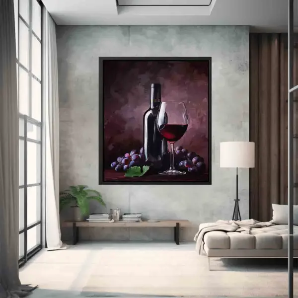 Red Wine Framed Print - Image 6