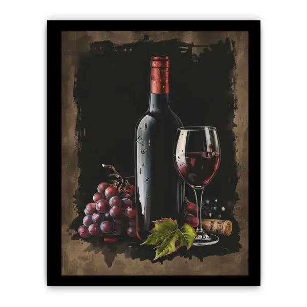 Red Wine Frame Print - Image 3