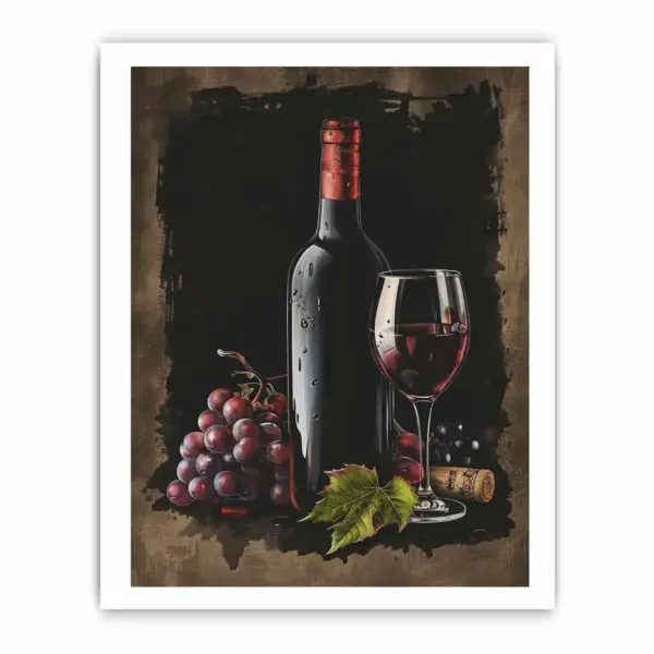 Red Wine Frame Print - Image 4