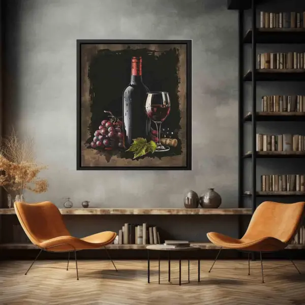 Red Wine Frame Print - Image 5