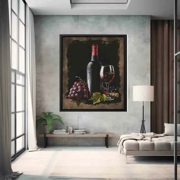 Red Wine Frame Print - Image 6