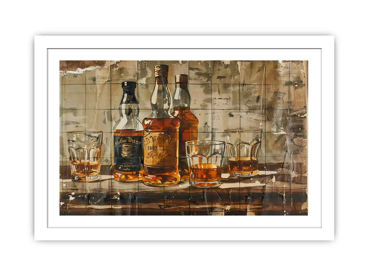 Vintage whiskey Framed Print - Image 2