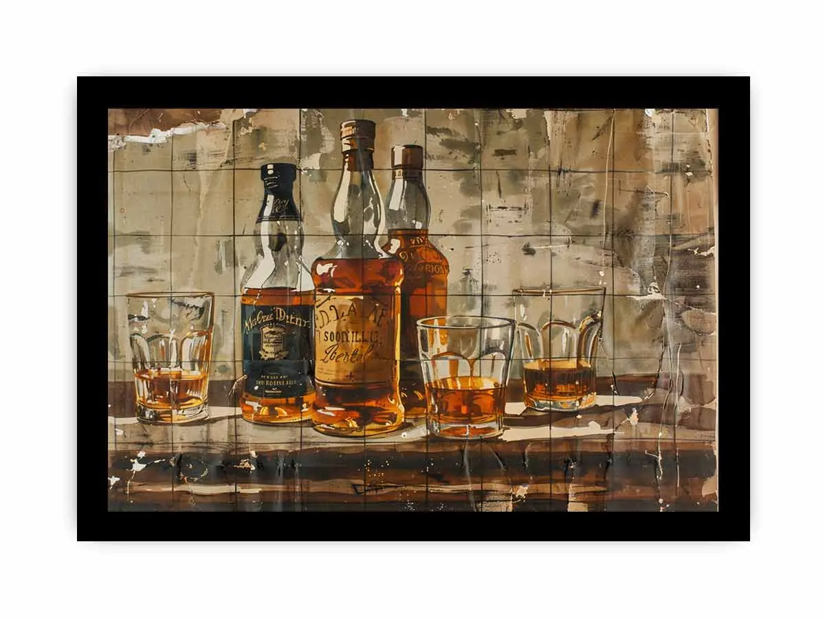 Vintage whiskey Framed Print - Image 3