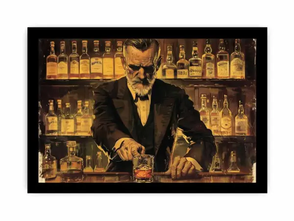 Vintage whiskey Framed print - Image 3