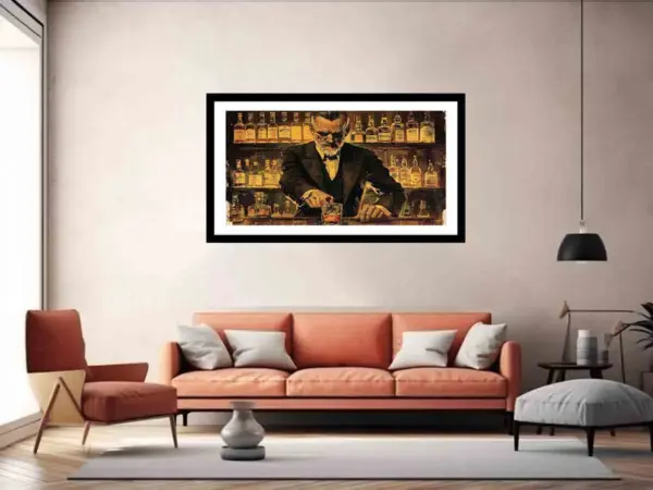 Vintage whiskey Framed print - Image 5