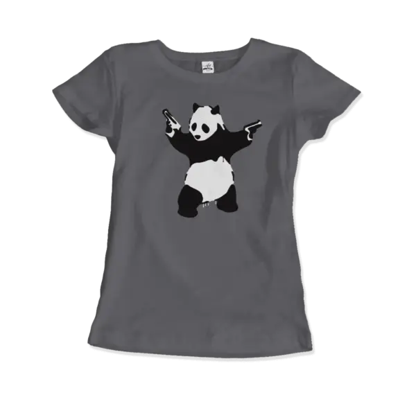 Banksy Pandamonium Armed Panda Artwork T-Shirt - Image 16