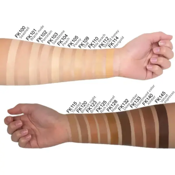 Foundation with SPF | Paraben Free - Warm Nude FK101 - Image 2