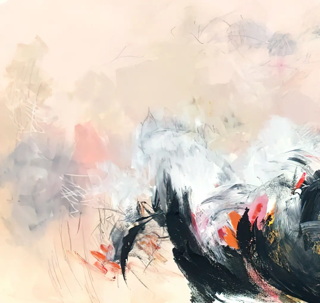 Courage Move Wall Decoration Art Poster Oil Painting Simple Design Wall Art, Unframed. - Image 2