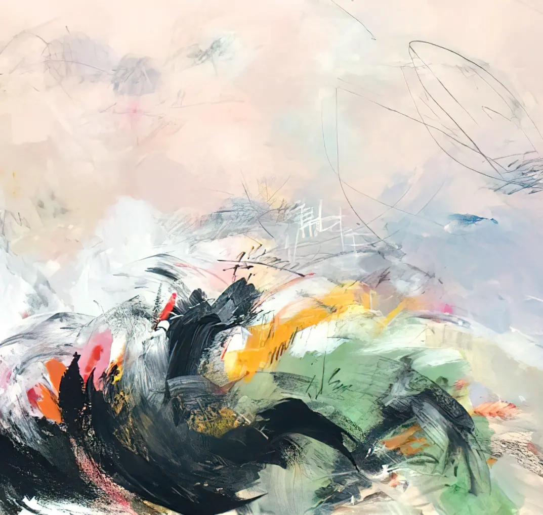 Courage Move Wall Decoration Art Poster Oil Painting Simple Design Wall Art, Unframed. - Image 4