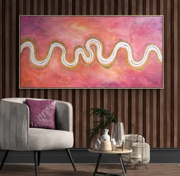 Where Time Stands Still Wall Decor Art Poster Ocean Seaside Thick Gray And Black Oil Painting Simple Design Wall Art, Unframed.