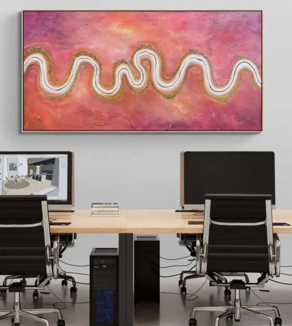 Where Time Stands Still Wall Decor Art Poster Ocean Seaside Thick Gray And Black Oil Painting Simple Design Wall Art, Unframed. - Image 5