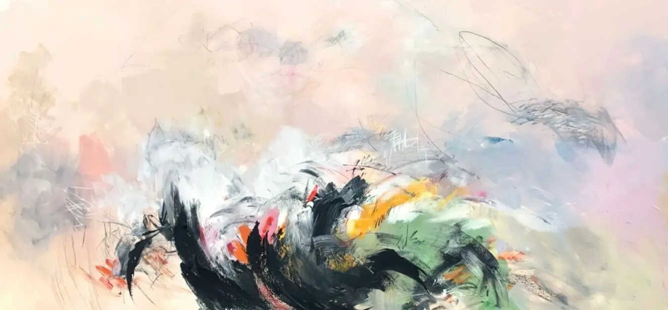 Courage Move Wall Decoration Art Poster Oil Painting Simple Design Wall Art, Unframed. - Image 5