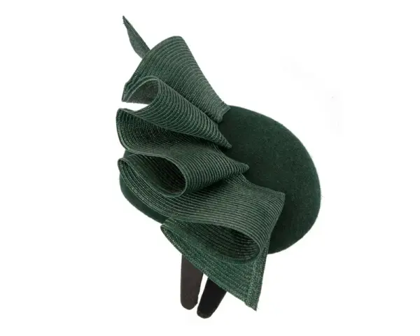Green pillbox fascinator by Fillies Collection - Image 4